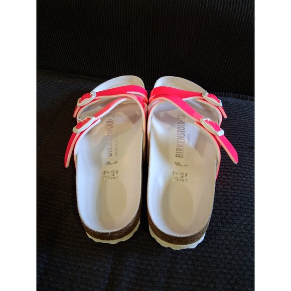 Birkenstock Shoes Women's Size 6 Mens 4 Yao Balance Pink Patent Slides Y23-825 - Picture 4 of 6